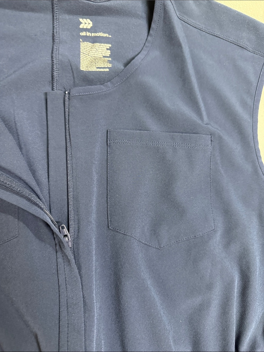 all in motion Sleeveless Navy Utility Jumpsuit - Picture 7 of 8